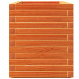 Garden Planter Wax Brown 90x40x49.5 cm Solid Wood Pine 847375