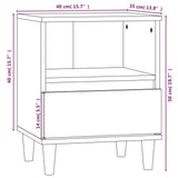 Bedside Cabinets 2 pcs Grey Sonoma 40x35x50 cm 821807