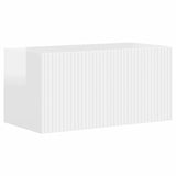 TV Cabinet Set 6 pcs High Gloss White Engineered Wood 3409109