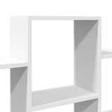 ZNTS Wall Shelf White 159x18x66 cm Engineered Wood 853299