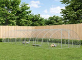 Chicken Coop Silver 1000 x 300 x 200 cm Galvanised Steel 3434694