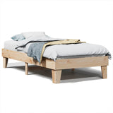 Bed Frame without Mattress 90x190 cm Single Solid Wood Pine 855376