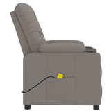 Massage Chair Taupe Fabric 339120