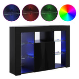 Corner LED TV Cabinet 100x40x68cm Black Engineered Wood 889786