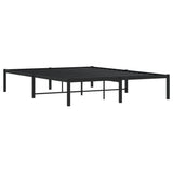Metal Bed Frame without Mattress Black 135x190cm 373654