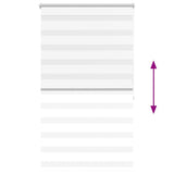 Zebra blind 100.9x175 cm Fabric Width 96.7 cm white 240210