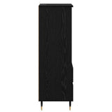 Highboard Black Oak 40 x 36 x 110 cm Engineered Wood 882734