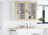 Wall Glass Cabinet PORTO 2 pcs Sonoma Oak 40 x 31 x 80 cm 885340