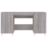 Desk Grey Sonoma 140x50x75 cm Engineered Wood 829538