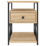 ZNTS Bedside Cabinet Sonoma Oak 40x42x55 cm Engineered Wood 826075