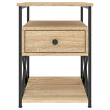 ZNTS Bedside Cabinet Sonoma Oak 40x42x55 cm Engineered Wood 826075