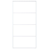 Sliding Door Frosted ESG Glass and Aluminium 102.5x205 cm White 151665