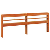 Bed Frame with Headboard 2 pcs Wax Brown Solid Pine Wood 3422710
