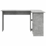 Desk with Shelf Concrete Grey 142 x 102 x 73 cm Engineered Wood 869293