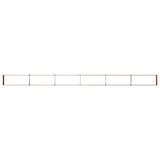 Raised Garden Bed Rusty 600 x 40 x 24 cm corton 8006380