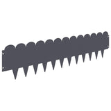 Lawn Edging 10 pcs 103 x 25 cm Steel Anthracite 8008699