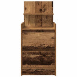 Bedside Cabinet with 2 Drawers Old Wood 38x34x80 cm 861369