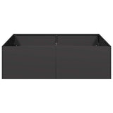 Planter Black 100x100x30 cm Steel 860808