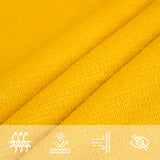 Sunshade Sail 160 g/m Square Yellow 7x7 m HDPE 311555