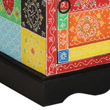 Bedside Cabinet 2 pcs Multicolour 40x35x45 cm Solid Wood Mango 4017563