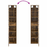 Bathroom Furniture Set 3 pcs Smoked Oak 33 x 34.5 x 160 cm 3406078