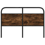 Replace Headboard Smoked Oak 140 cm Steel and Engineered Wood 4100242