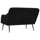 Bench Black 110x76x80 cm Fabric 351485