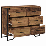 Chest of Drawers with Drawer 2 pcs Old Wood 91 x 35.5 x 74.5 cm 3365603