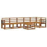 Outdoor Sofa Set 7 pcs Natural Solid Acacia Wood 3366507