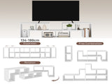 TV Stand for TVs up to 75 Inches, Free Combination TV Unit with Storage Shelves, Extendable T3398P342270