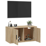 Wall Mounted TV Cabinet Sonoma Oak 80x34.5x40 cm 816627