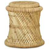 Stools 2 pcs Bamboo and Jute 244221