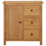 Cupboard 70x35x75 cm Solid Oak Wood 289188