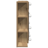 Mirror Cabinet with LED Artisan Oak 70x16.5x60 cm 857004
