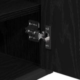 Bathroom Furniture Set 3 pcs Black Oak Engineered Wood 3402401
