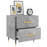 Bedside Cabinet Concrete Grey 40x35x47.5 cm Engineered Wood 827268