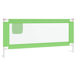 Toddler Safety Bed Rail Green 200x25 cm Fabric 10197