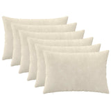 Cushion with Pillow HEERLEN 6 pcs Cream Microfiber Fleece 925082