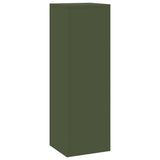 Plant Stand 2 pcs Olive green 24 x 24 x 75 cm Steel 865823