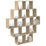 Wall Shelf Sonoma Oak 120 x 20 x 136 cm Engineered Wood 8012158