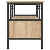 TV Cabinet Sonoma Oak 100x35x45 cm Engineered Wood&Iron 831799