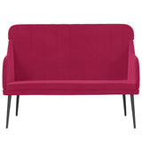 Bench Wine Red 110x76x80 cm Velvet 351468