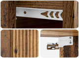 Wall-Mounted Bedside Cabinet 2 pcs Old Wood 33 x 34.5 x 20 cm 898442