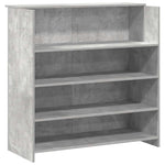Reception Desk Concrete Grey 180x50x103.5 cm Engineered Wood 3324172