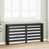 Radiator Cover Black Oak 175 x 20 x 82 cm Engineered Wood 869221