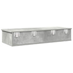 ZNTS Wall Shelf with Drawers Concrete Grey 100x37.5x19 cm Engineered Wood 859962