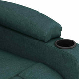 Massage Chair Dark Green Fabric 339064