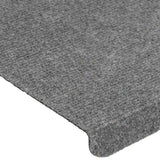 Stair Mats Self-adhesive 30 pcs Grey 65x24.5x3.5 cm 3365913