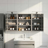 Bathroom Cabinet Set 3 pcs 100 x 10.5 x 50 cm Engineered wood 3403693