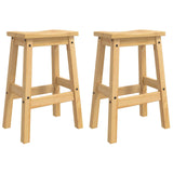 Bar Stool 2 pcs Honey Wax 44 x 30 x 63 cm Solid-Pine 42033390